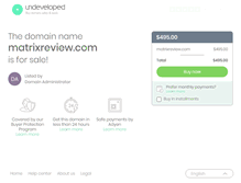 Tablet Screenshot of matrixreview.com